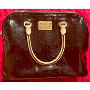 Michael Kors Satchel Patent Leather Black